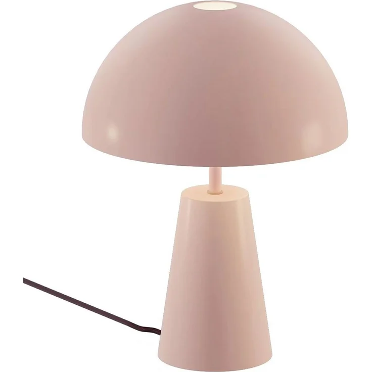 Retro Tischleuchte Pilz, Metall champagnerfarben, E14, H 25 cm – Bild 7