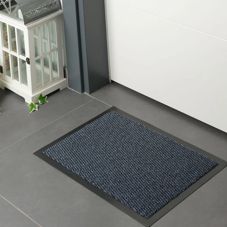 Furni24 Fußmatte - Blau-Schwarz, 40 x 60 cm – Bild 3