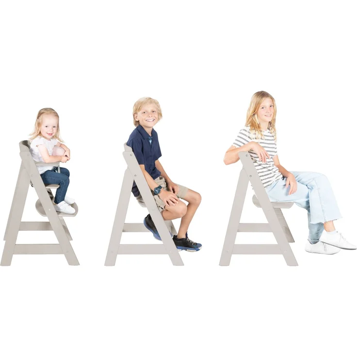 roba Treppenhochstuhl 'Sit Up Flex' - Sitzhöhe max. 55 cm & min 42,5 cm - Natur / Grau – Bild 7