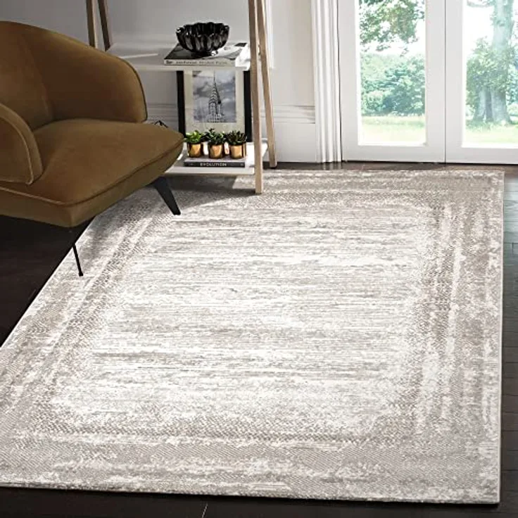 Novel Webteppich Harmony, rechteckig 80x150 cm, Beige, Vintage, Oeko-Tex® Standard 100, pflegeleicht, Kurzflorteppich