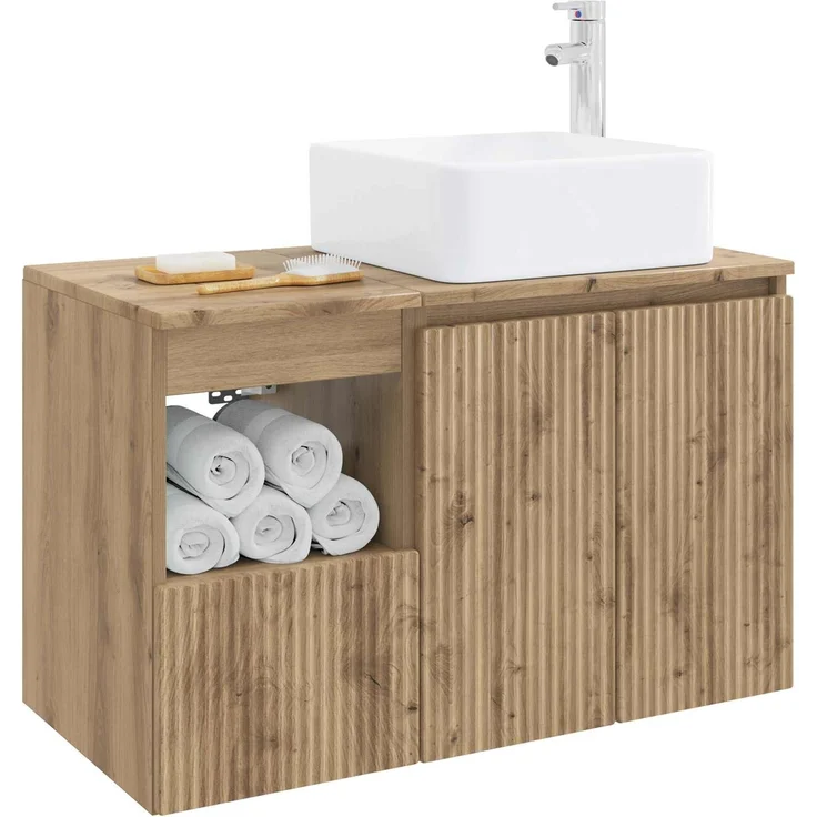 vidaXL Badezimmerschrank-Set 2 stk. Artisan-Eiche 83 x 35 x 80 cm 3404073 – Bild 3