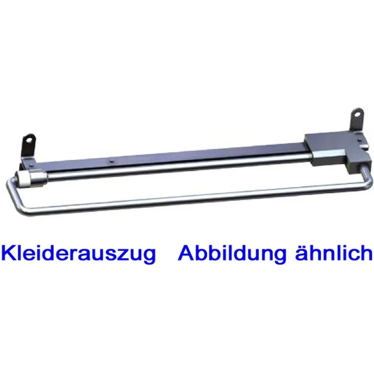 FORTE Clif Kleiderschrank, Holzwerkstoff, Grau/Braun, 67 x 201,5 x 41,6 cm – Bild 3