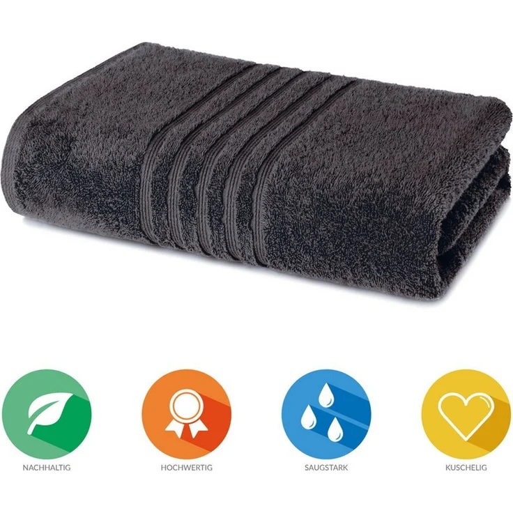 Lavea Saunatuch Bali Saunahandtuch 80x200 cm Saunahandtuch XXL 80x220 cm, Weiches Bio-Baumwollfrottee (1-St), pflegeleicht, GOTS-zertifiziert, extra saugstark mit 500g/m² – Bild 2