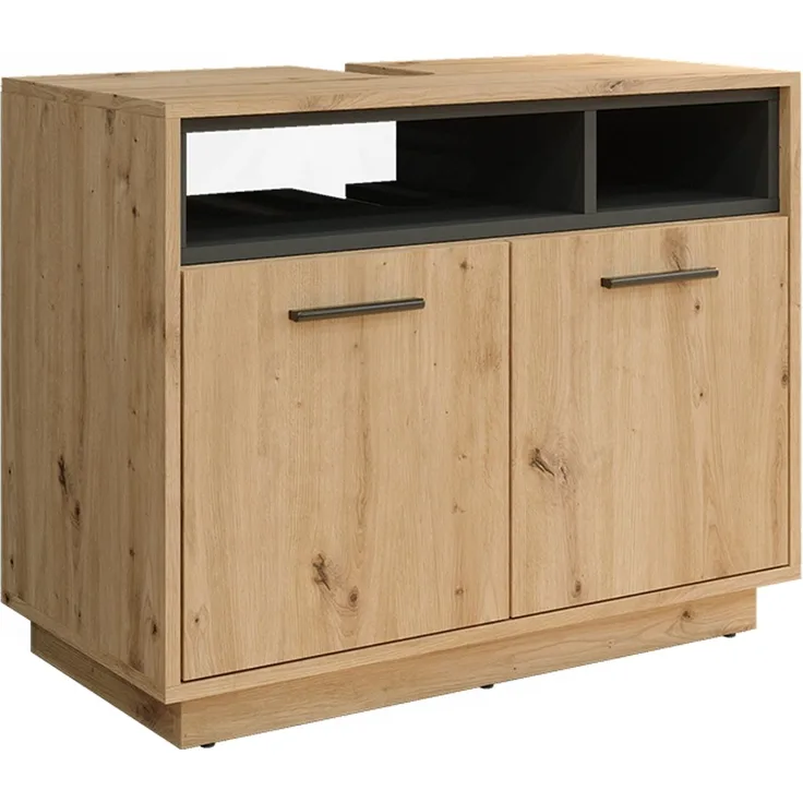 Waschbeckenunterschrank Beatrice Artisan Eiche/Anthrazit 80 x 64 cm Vicco