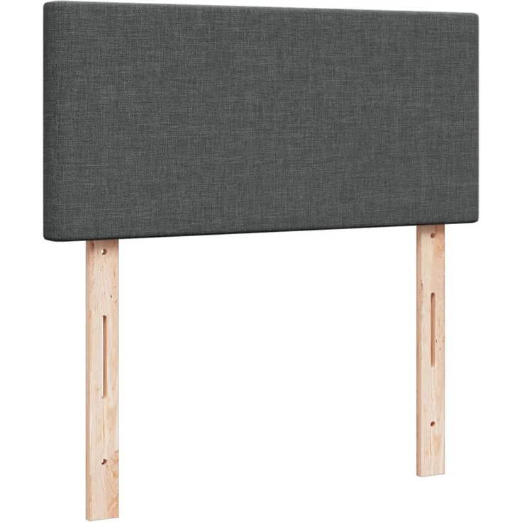 vidaXL Boxspringbett mit Matratze Dunkelgrau 90x200 cm Stoff 3285765 – Bild 7