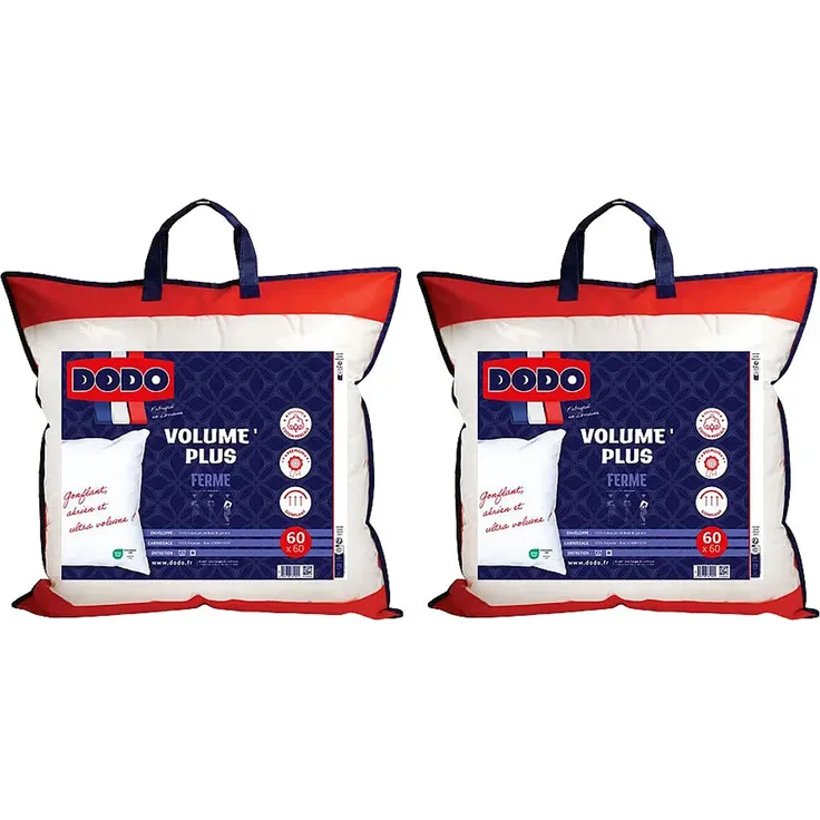 DODO - PURE CONFORT Kopfkissen Stoff Weiß - B 60 cm x H 15 cm x L 60 cm