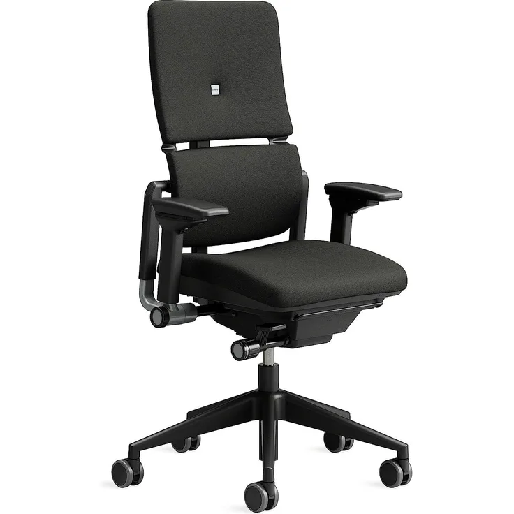Steelcase Please Bürostuhl mit Bezug in Onyx Schwarz