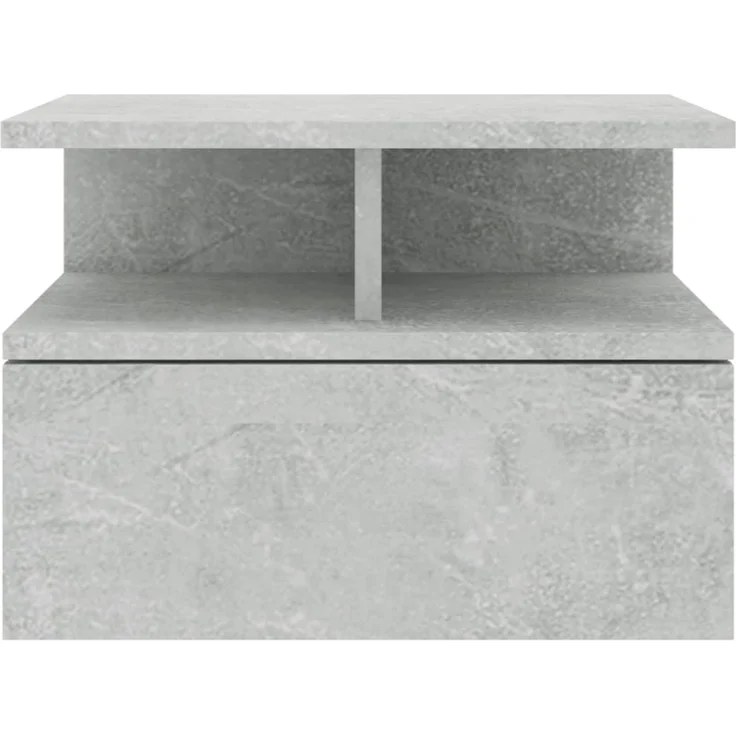 vidaXL Hängender Nachttisch Betongrau 40x31x27 cm Holzwerkstoff 800413 – Bild 2