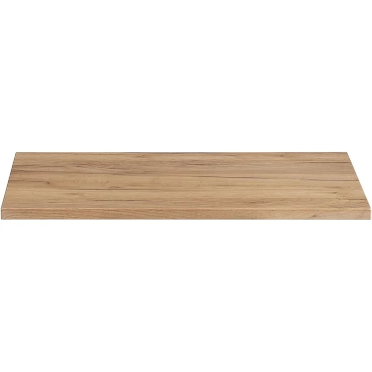 Waschtischunterschrank Set mit Regal 81cm TOSKANA-56 Hochglanz weiß & Wotaneiche B/H/T ca. 81/59,5/46cm – Bild 5