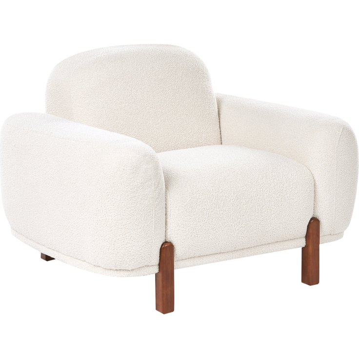 Sessel Bouclé weiß ODNES – Bild 4