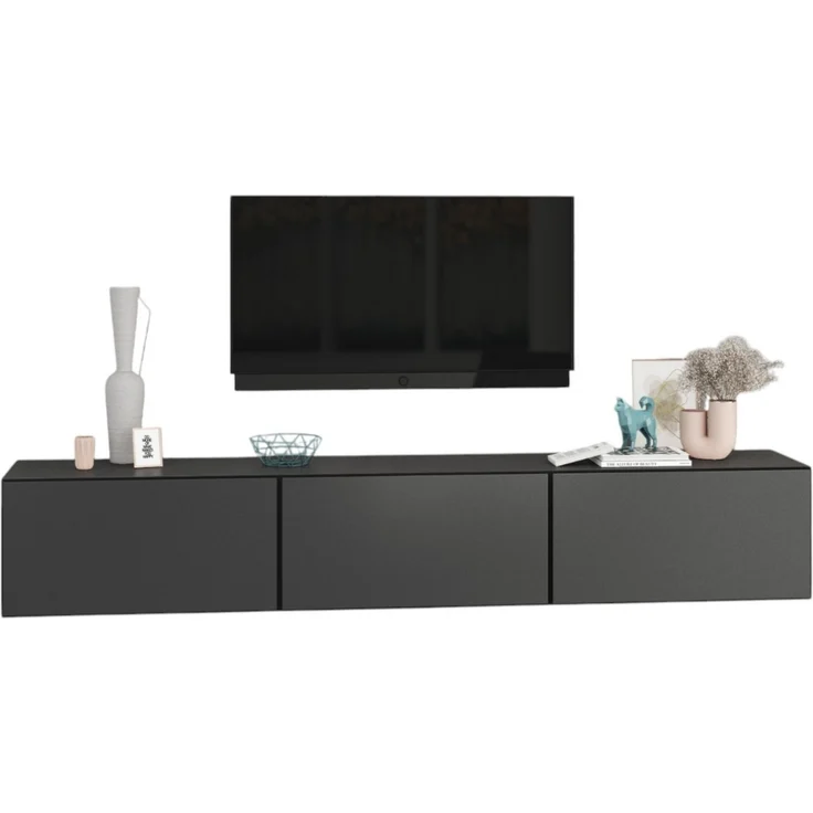moebel-dich-auf Lowboard VARIANTO 4 (3 tlg, 228 cm breit, TV-Schrank bestehend aus 3 Schränken mit Klappe), stehend und hängend – Bild 3