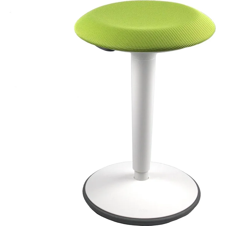 Sedus se:fit, Ergonomischer Hocker, Stehhocker, Stehsitz, Stehhilfe, Grün, Grau, Kunststoff, Gummifuß, 53-80 cm Höhenverstellbar