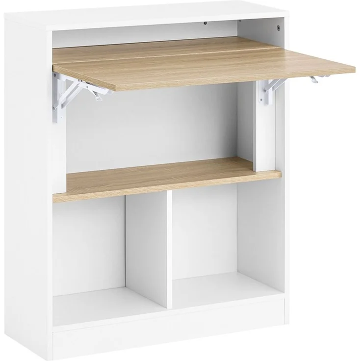 SoBuy FWT104-WN Schreibtisch, Spanplatte, Melamin, Weiß, 70 x 85 x 57 cm – Bild 1