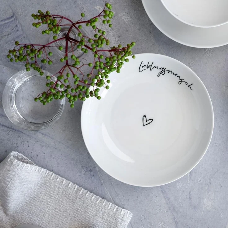 Villeroy & Boch Statement Schale flach Lieblingsmensch – Bild 2
