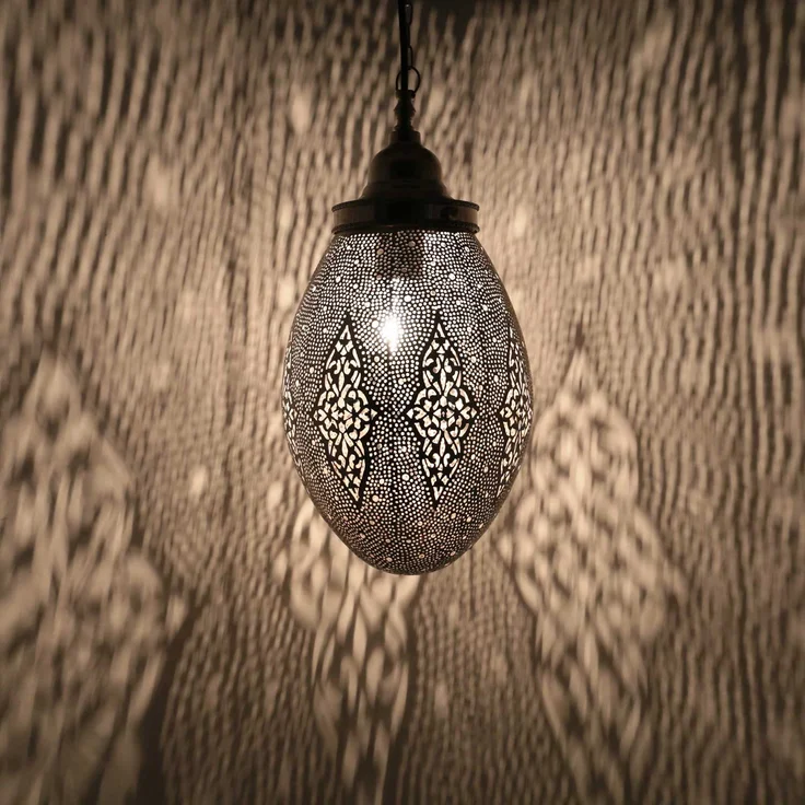 Orientalische Silberlampe Sanan – Bild 4