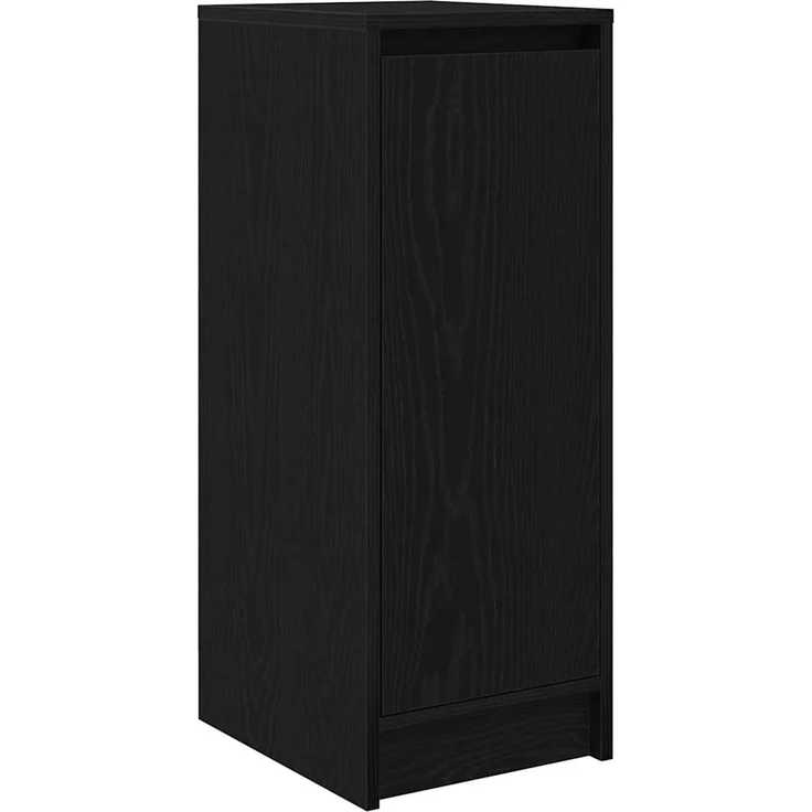 vidaXL Schuhschrank Schwarz Eichen-Optik 29,5x34x76 cm Holzwerkstoff 861860 – Bild 1