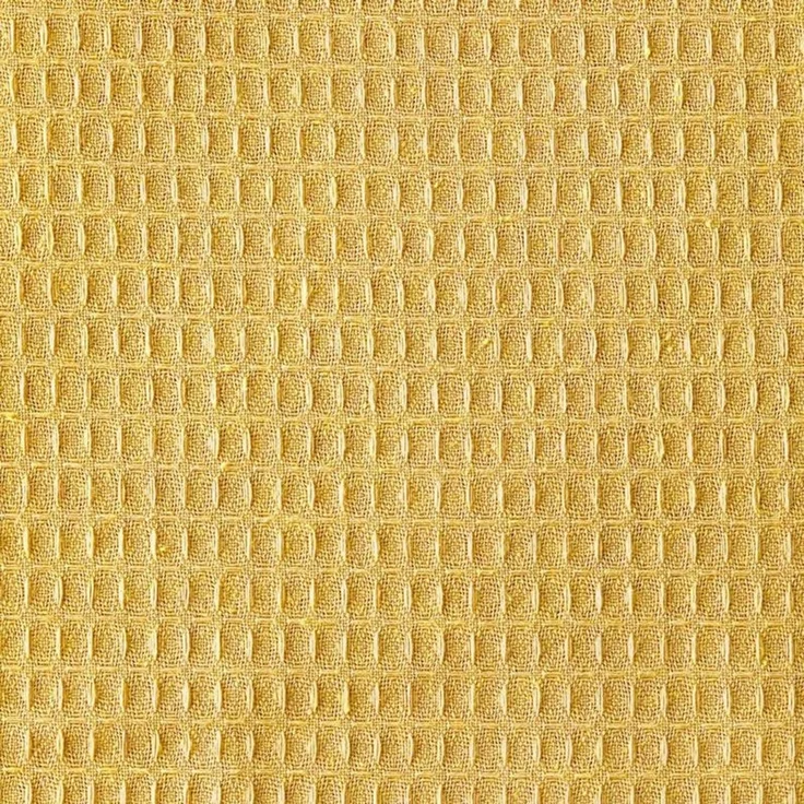 mDesign Duschvorhang Waffelmuster Luxus modern pflegeleicht senfgelb – Bild 7