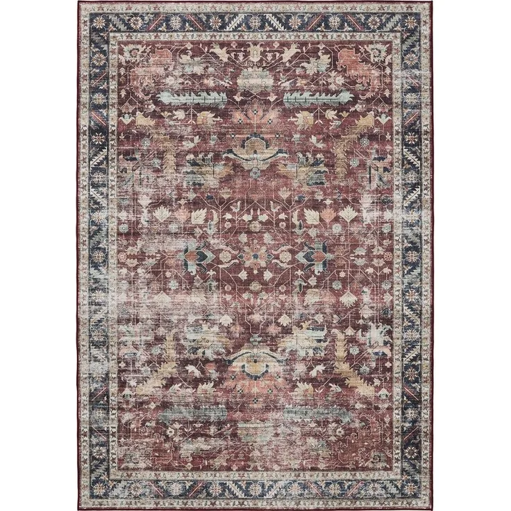 benuta Teppich George, rechteckig, Höhe: 5 mm, Vintage-Look, Kurzflor, Teppich Wohnzimmer, Schlafzimmer, Waschbar