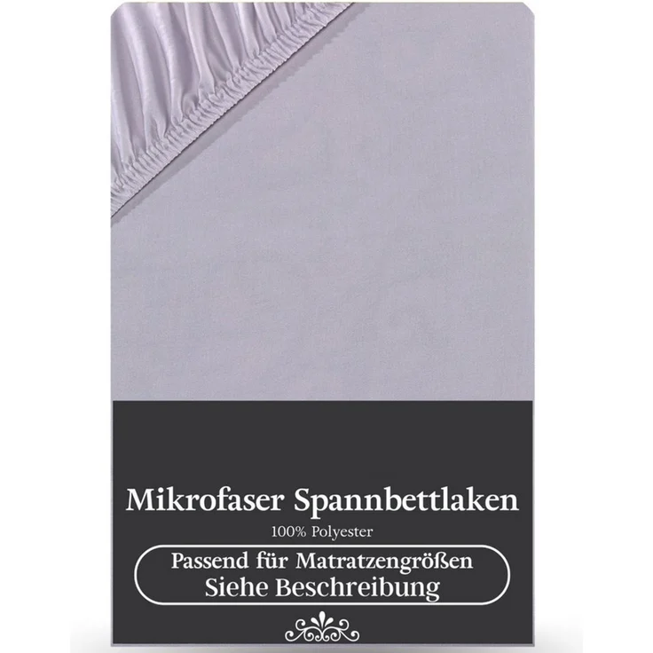 Visaggio Spannbettlaken Mikrofaser Spannbetttuch Bettlaken 90x200 140x200 180x200 200x220, Microfaser, Gummizug: rundum, viele Größen und Farben, Steghöhe 30 cm für Matratzenhöhen bis 22 cm – Bild 2