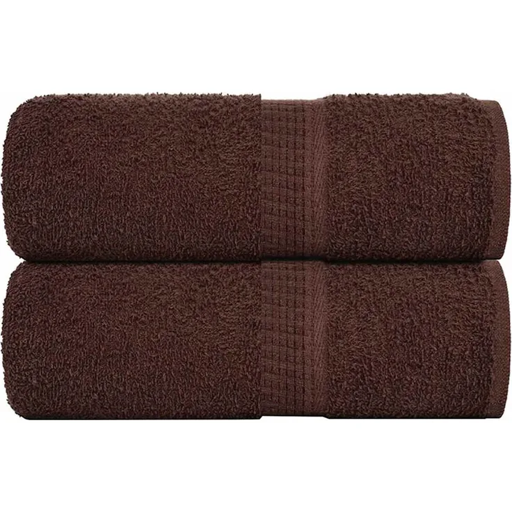 vidaXL Waschtücher FROGN 2 Stk. Braun 30x30 cm 360 g/m² 136752