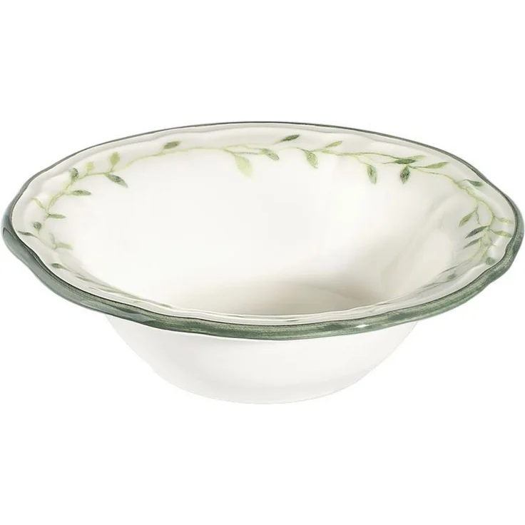 Hermia Concept 'Olivessa Fulya 24 Ytkm' Tafelservice (24-teilig), Weiß / Grün, 26 x 26 cm – Bild 6