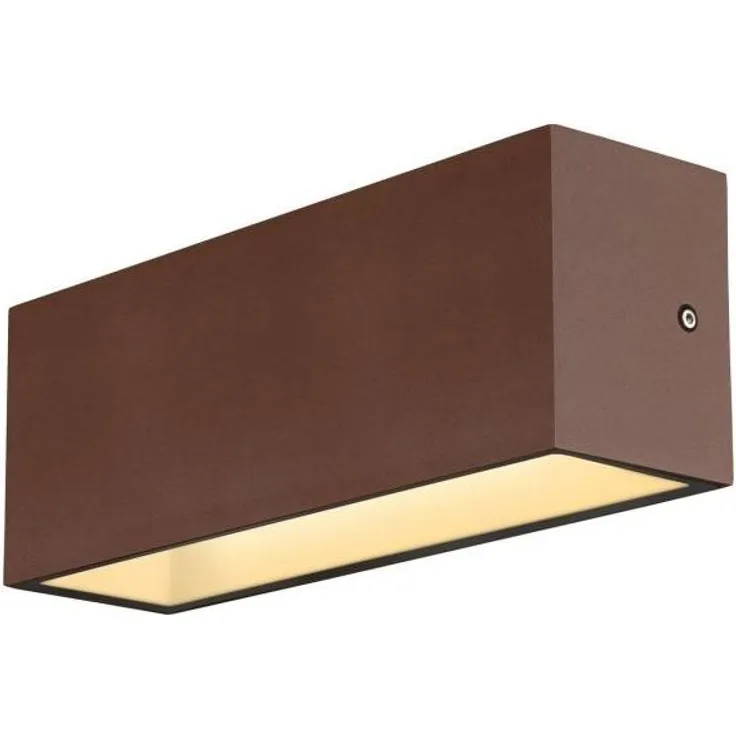 SLV SITRA L WL UP/DOWN, LED Outdoor Wandaufbauleuchte, rost farbend, CCT switch 3000/4000K - Stand-, Wand- und Deckenleuchten (Outdoor)