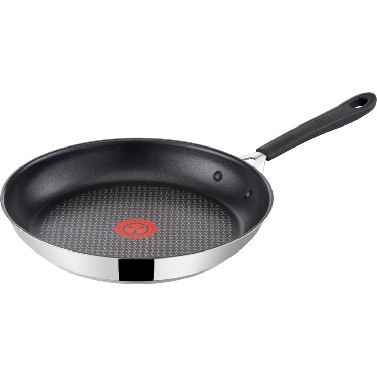 Tefal E85717 Jamie Oliver Edelstahl Pfannenset 2-teilig – Antihaft Bratpfannen 20cm & 26cm mit Thermo-Spot, Induktionsgeeignet, robust, langlebig, inkl. Filz Pfannenschoner – Bild 1