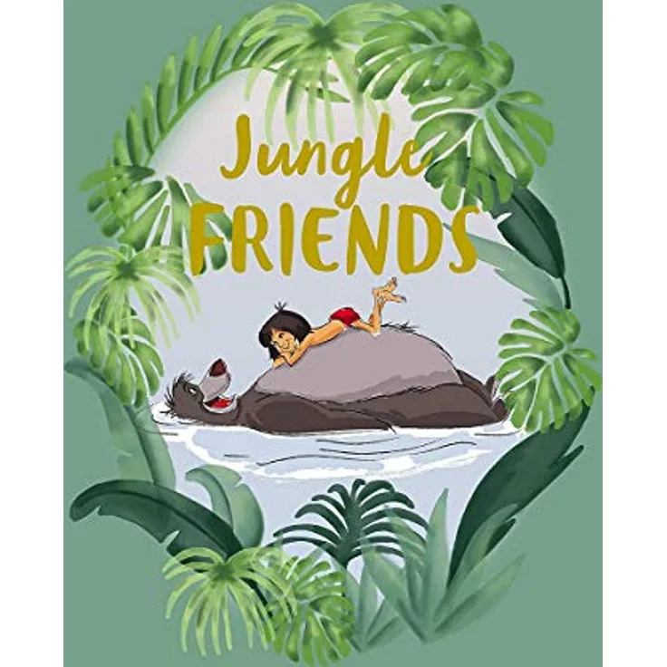 Komar Disney Wandbild Jungle Book Friends, Kinderzimmer Dekoration, Kunstdruck 50 x 70 cm, hochwertiger Druck auf Premium-Poster Fotopapier