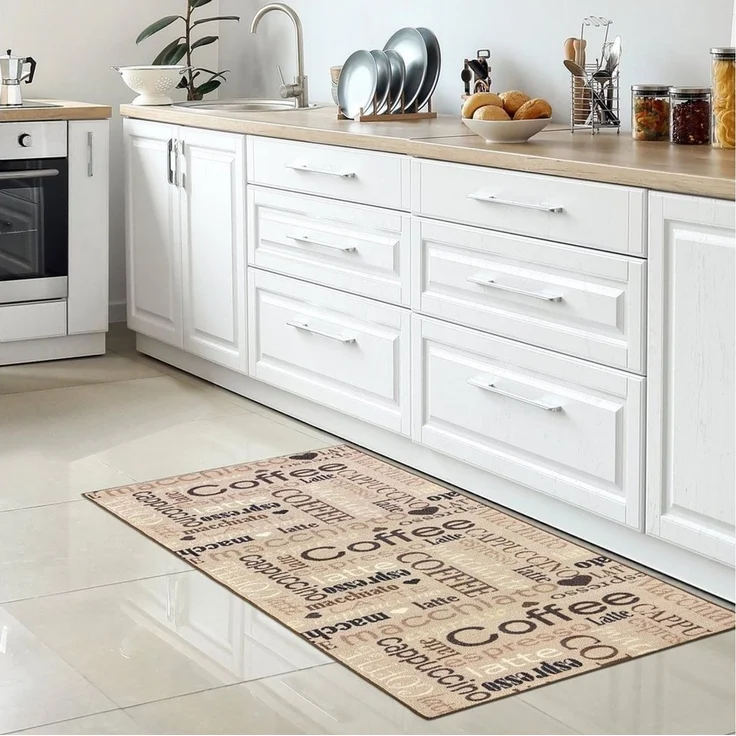 Carpetia Küchenläufer Küchenteppich Modern, rechteckig, Höhe: 5 mm, rutschhemmender Rücken, pflegeleicht, robust – Bild 1
