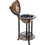 MCW Weinregal Globusbar MCW-D83, Globusbar, Deckel drehbar, Gemälde auf der Innenseite, Inkl. Flaschenhalterung