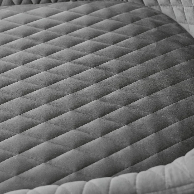 Julian Bowen Luxuriöser Bürostuhl aus grauem Samt, 52x60 cm – Bild 5