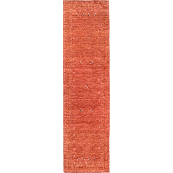 Gabbeh Teppich - Loribaft Softy - LuxeWeave 300 x 80 cm - rot - läufer