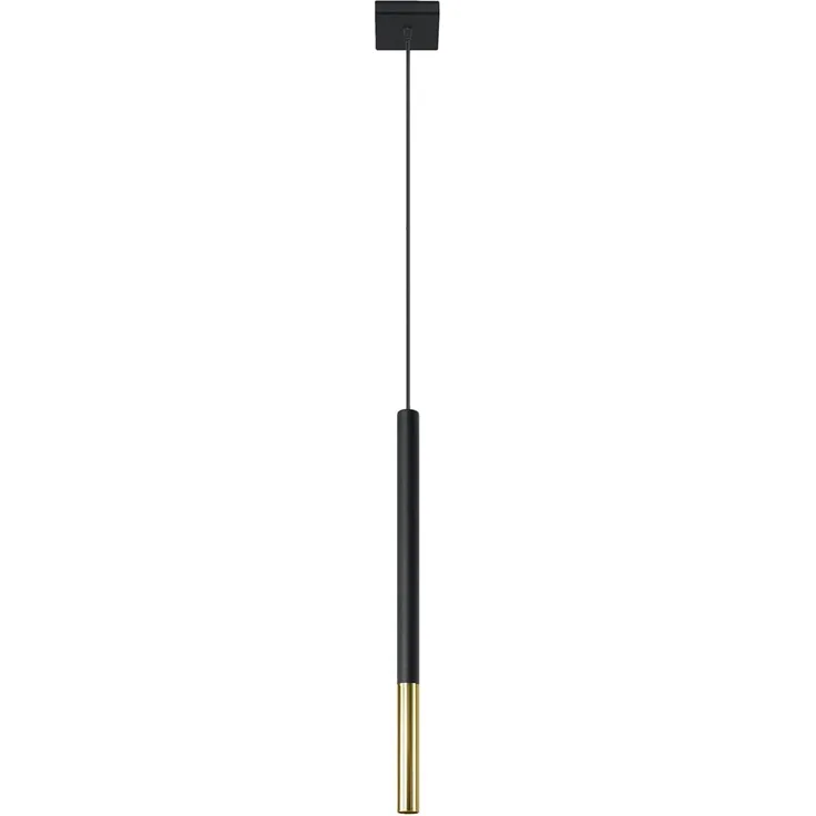 SOLLUX SL. 0891 Pendelleuchte MOZAICA 1 schwarz/Gold L: 80, B: 80, H: 1000, G9/40W, dimmbar