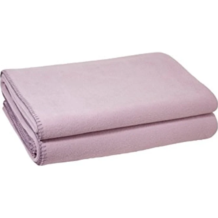 Zoeppritz Fleecedecke Soft-Fleece, Uni Flieder, 160x200 cm, Oeko-Tex® Standard, pflegeleicht, Kettelrand – Bild 2