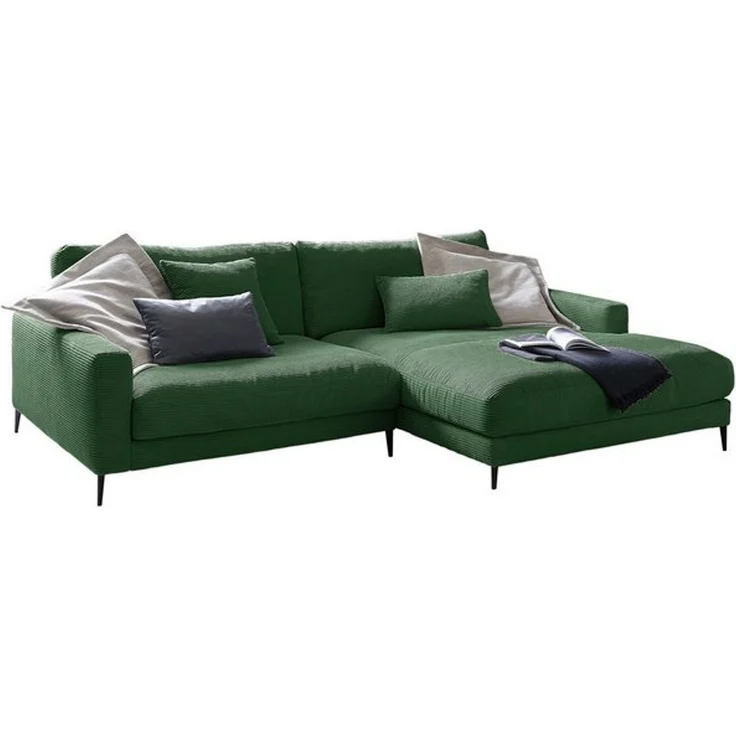 KAWOLA Ecksofa CARA, Sofa Cord, Recamiere links od. rechts, versch. Farben – Bild 4