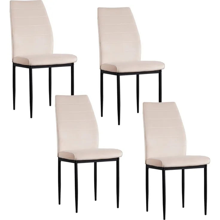 HTI-Living Madison Velvet Creme Stuhl