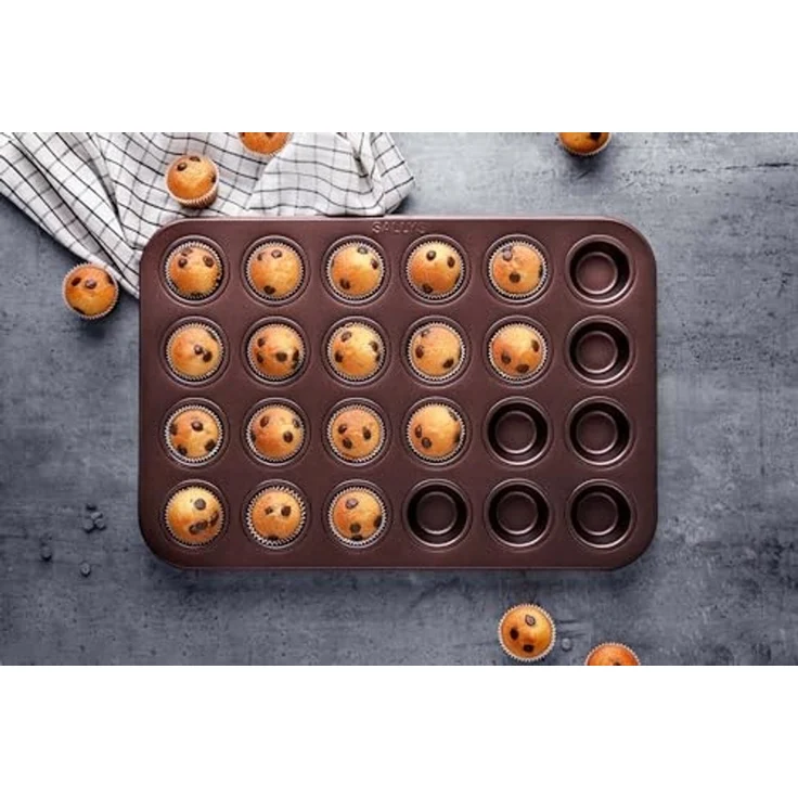 Sallys Muffinform für bis zu 24 Mini-Muffins, (24-tlg), hitzebeständig bis 240 °C – Bild 4