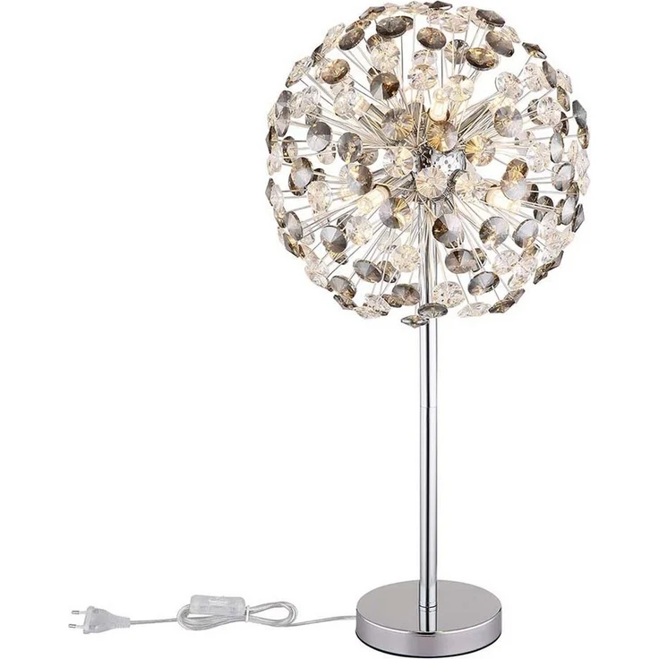 GLOBO LIGHTING Tischleuchte KATRINA, LED fest integriert, Warmweiß, Tischlampe Nachttischlampe Deko-Tischleuchte Schlafzimmer – Bild 3