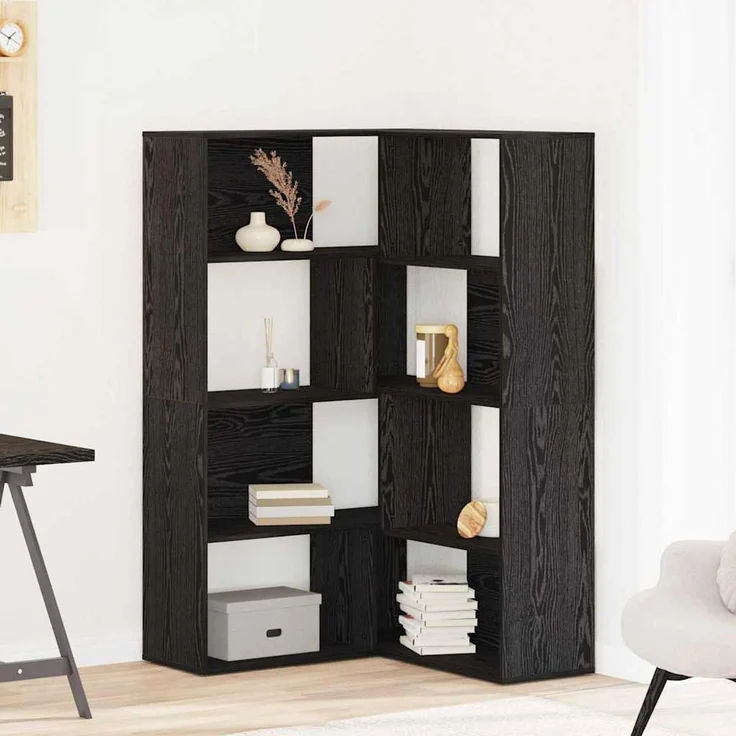 vidaXL Kleiderschrank 2 pcs Schwarz Eichen-Optik 85 x 85 x 140 cm 3345124 – Bild 1
