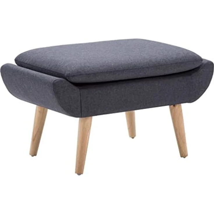 vidaXL Hocker Stoffbezug 73 x 43 x 42 cm Dunkelgrau 246989 – Bild 1
