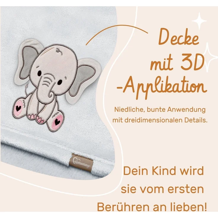Wohndecke Warme Kuscheldecke Babydecke Blanket Baby Geschenk BE20-168, Be Mammy – Bild 4