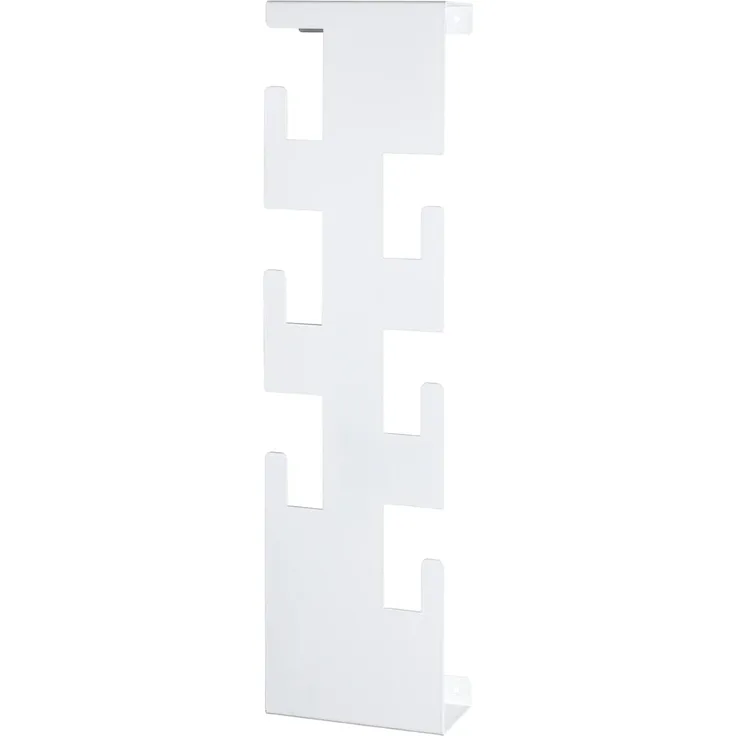 HAKU Möbel Wandgarderobe weiß, Stahl - Maße: B 15 cm x H 60 cm x T 8 cm, Style: Modern