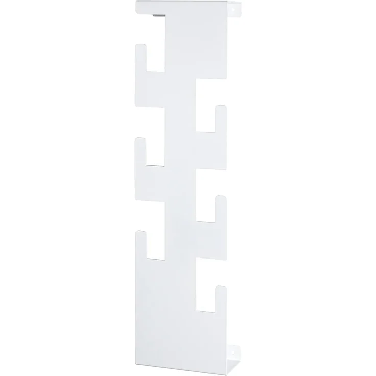 HAKU Möbel Wandgarderobe weiß, Stahl - Maße: B 15 cm x H 60 cm x T 8 cm, Style: Modern