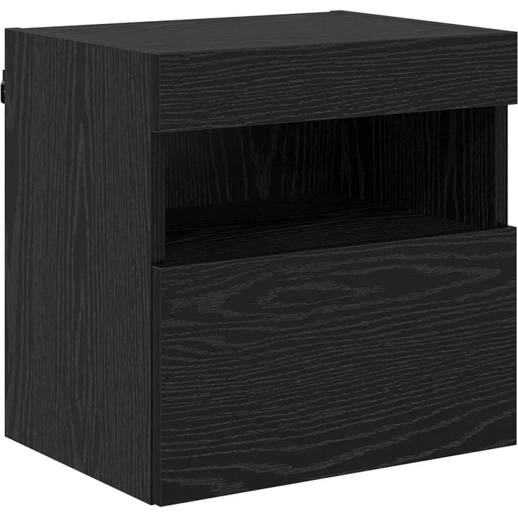 vidaXL TV-Wandgeräte 6 pcs Schwarz Eichen-Optik Holzwerkstoff 3402976 – Bild 5