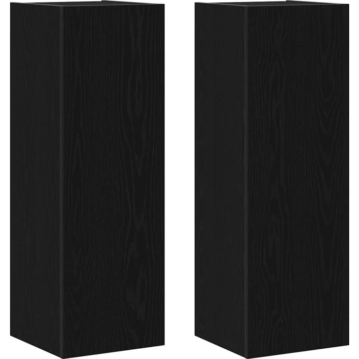 vidaXL TV-Schrankset 8 stk. 100 x 30 x 30 cm Schwarz Eichen-Optik 3332528 – Bild 7