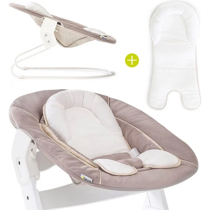 Hauck Neugeborenen Aufsatz / Alpha Bouncer 2in1 beige – Bild 5