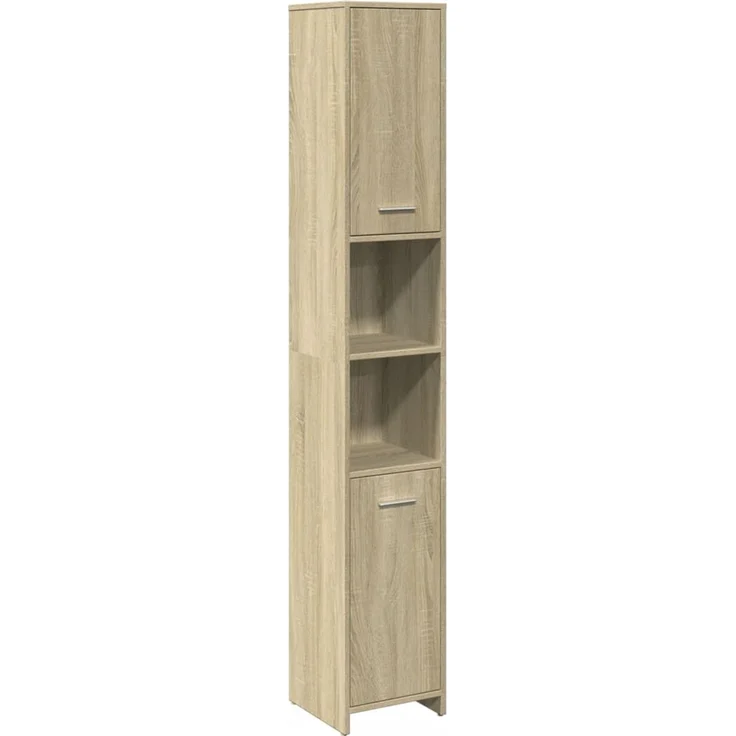 vidaXL 4-tlg. Badmöbel-Set Sonoma-Eiche Holzwerkstoff 3324968 – Bild 6