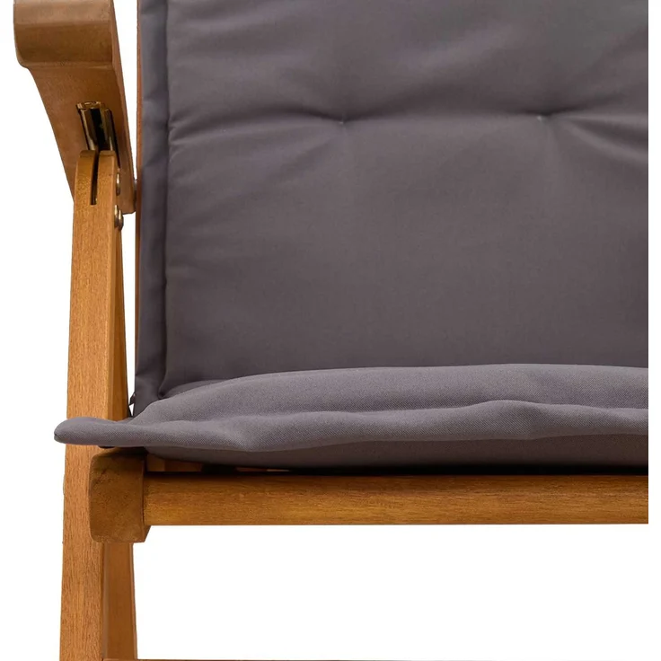 vidaXL Liegestühle für den Garten 4 stk. Natur Massivholz Akazie 3434465 – Bild 5