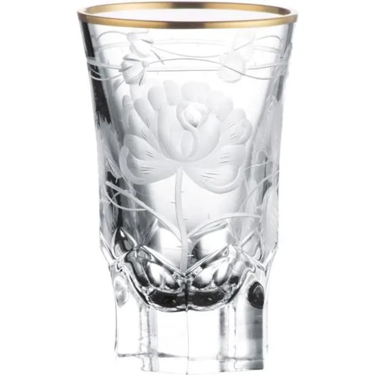 Shot Glas Kristall Monrose Gold clear (8 cm)