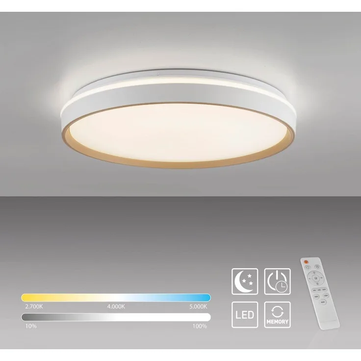 JUST LIGHT 14278-39 MIO Deckenleuchte sand 48.5 cm